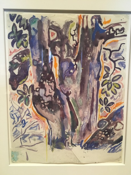 Walter Anderson. (1903-1965). Tree. Circa 1955. Watercolor on typing paper. Collection of Wesley and Norman Galen.